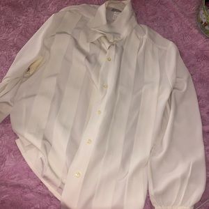 formal female white blouse